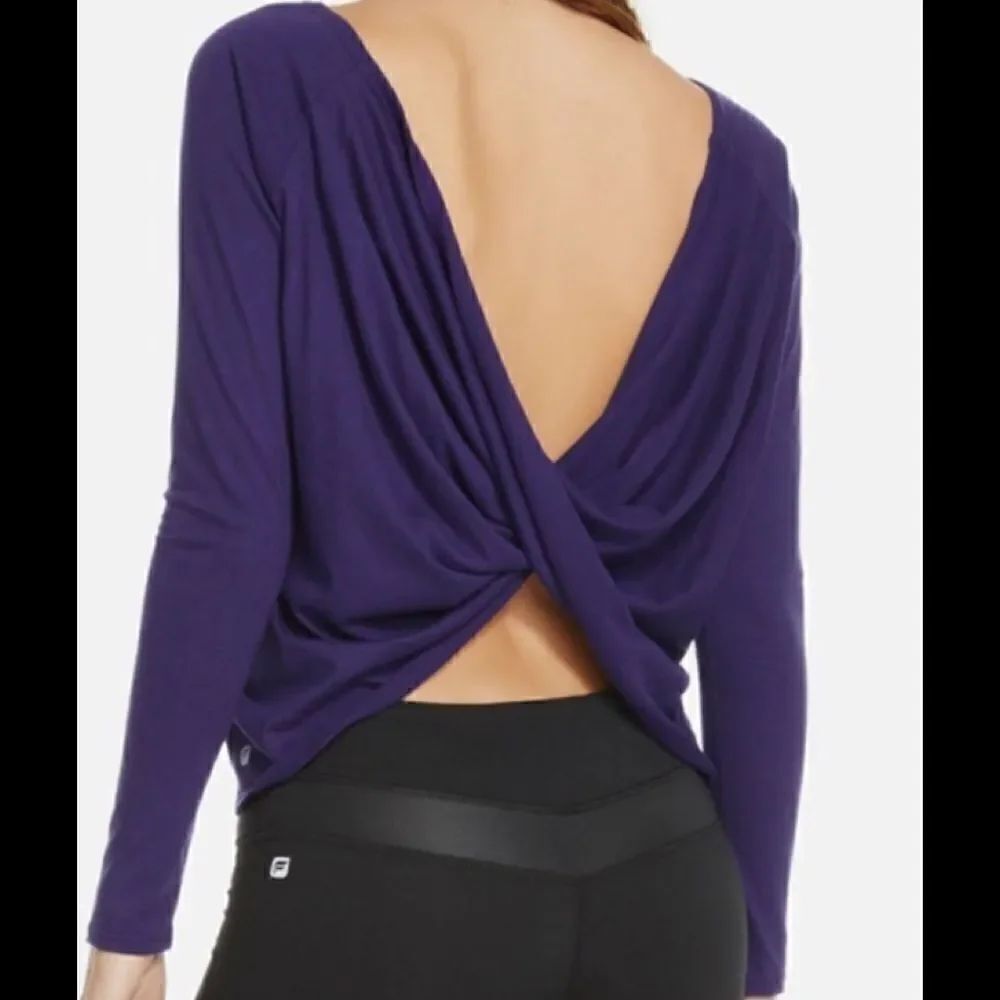 Fabletics Switch back tee. Blue/purple. XS - Picture 4 of 5